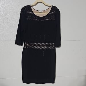Calvin Klein Black Sweater Dress